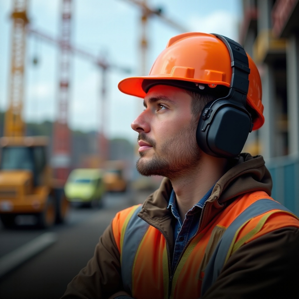 Cuffie Bluetooth con cancellazione del rumore per operai edili