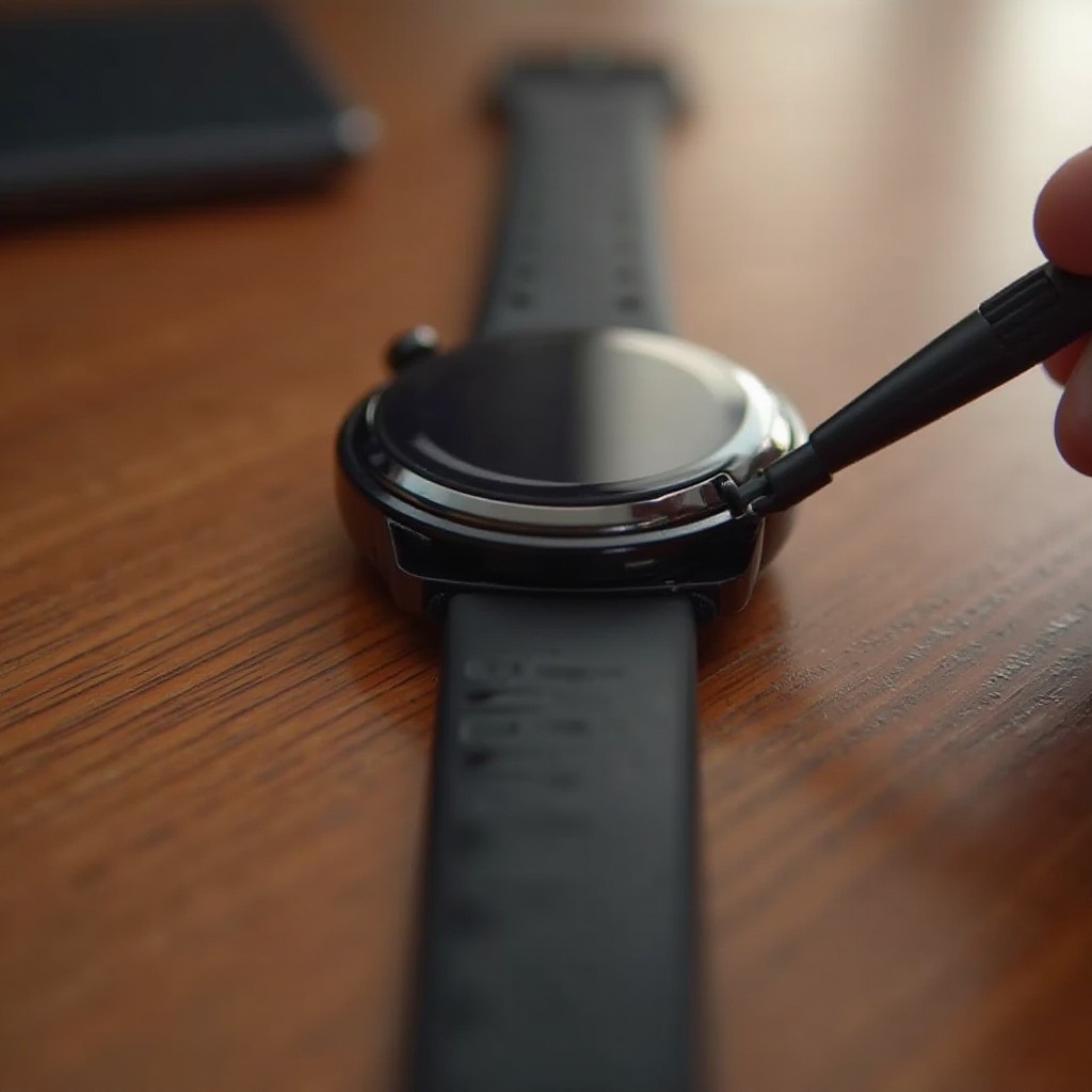 wie man das Armband der Smartwatch zum Aufladen entfernt