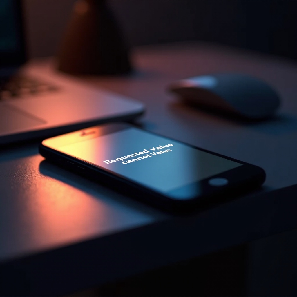 a kért érték nem határozható meg iPhone