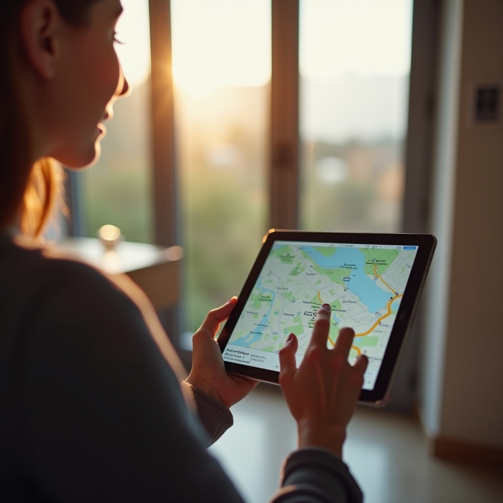 gps systém v ipadu