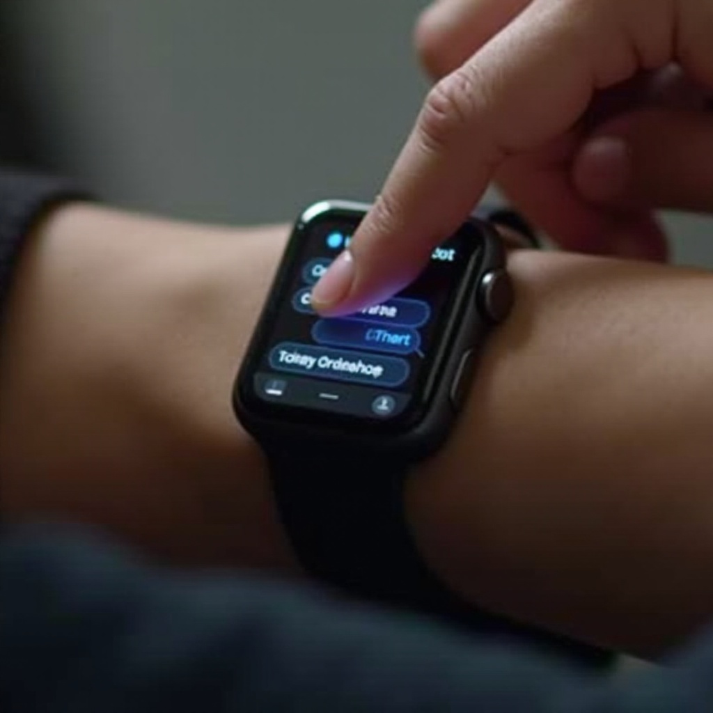 wie man eine Nachricht auf einer Smartwatch sendet