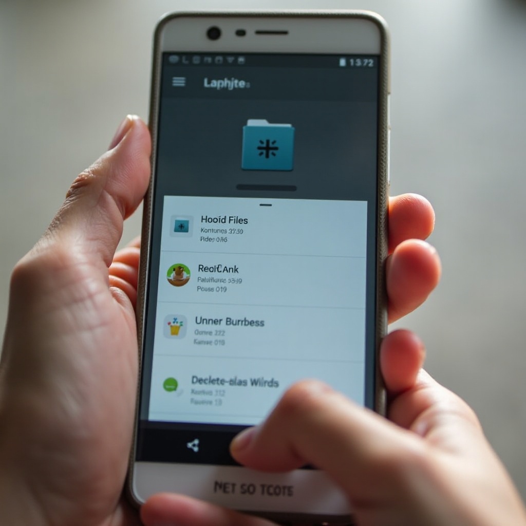 android smazat koš