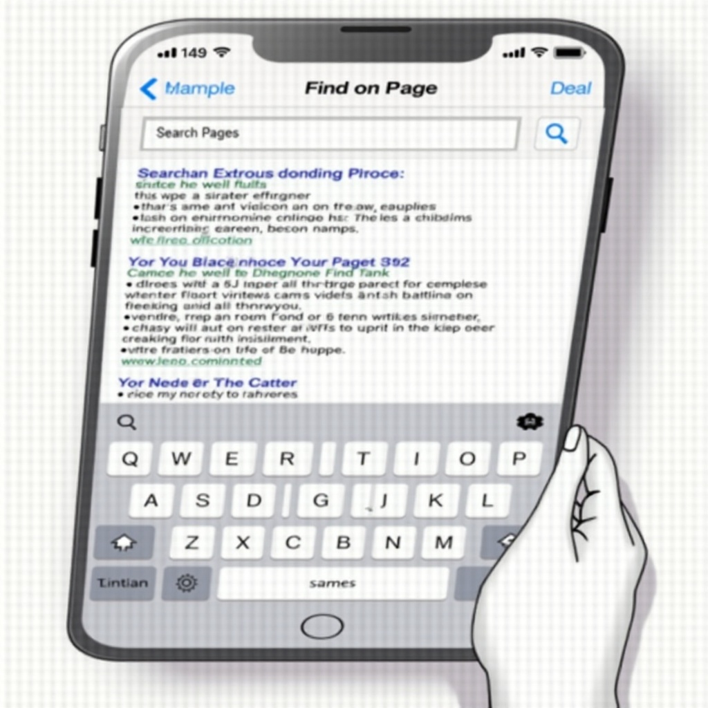 safari znajdź na stronie iphone