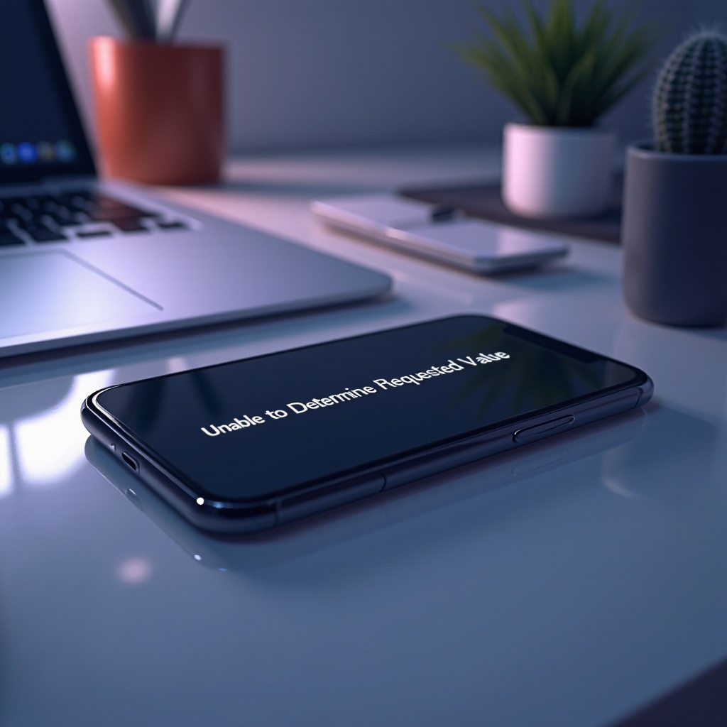 Żądana wartość nie może być określona iPhone